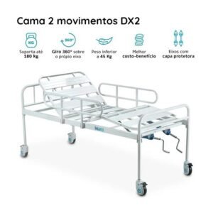 CAMA HOSP. 2 MOVIMENTOS DX2 DELLAMED CAP 180KG