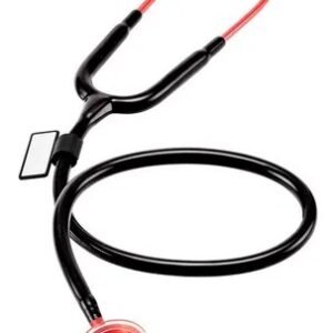 ESTETOSCOPIO ADULTO ACUSTICA DELUXE RED BLACK -MDF DUPLO