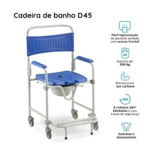 CADEIRA BANHO DELLAMED D45