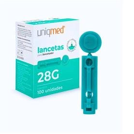 LANCETAS DESC. 28G CX 100 UNIQMED / INJEX