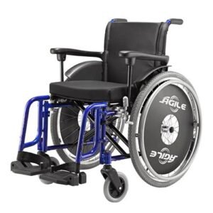 CADEIRA DE RODAS JAGUARIBE AGILE 40X42X40 AZUL MET