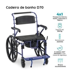 CADEIRA BANHO DELLAMED D70