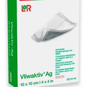 CURATIVO VLIWAKTIV AG ACT CHARCOAL DRESS. W. SILVER ESTERIL