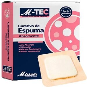 CURATIVO DE ESPUMA ABSORVENTE SILICONE 15CM X 15CM MISSNER