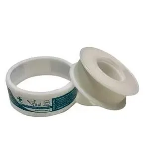 FITA MICROPORE BRANCA COM CAPA 1,25MMX10M - VITAL