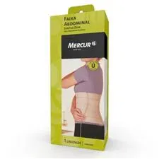 FAIXA ABDOM ELASTICA MERCUR 25CM T. UNICO