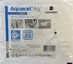 CURATIVO AQUACEL AG+ EXTRA CONVATEC 10X10CM - Imagem 3