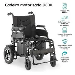 CADEIRA DE RODAS DELLAMED MOTORIZADA D-800 - Imagem 2