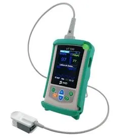 OXIMETRO DE PULSO PORTATIL MD UT100 C/CAPA E SUP P/MESA